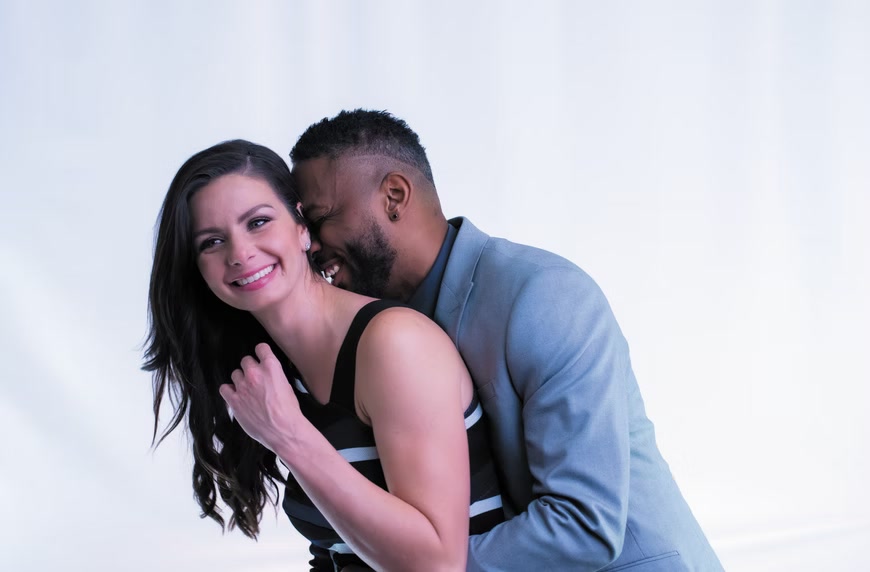 Kirk and Ashley smiling